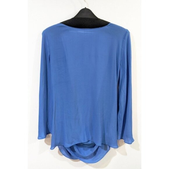 Zara | Open Back Blouse in Blue - Picture 3 of 7
